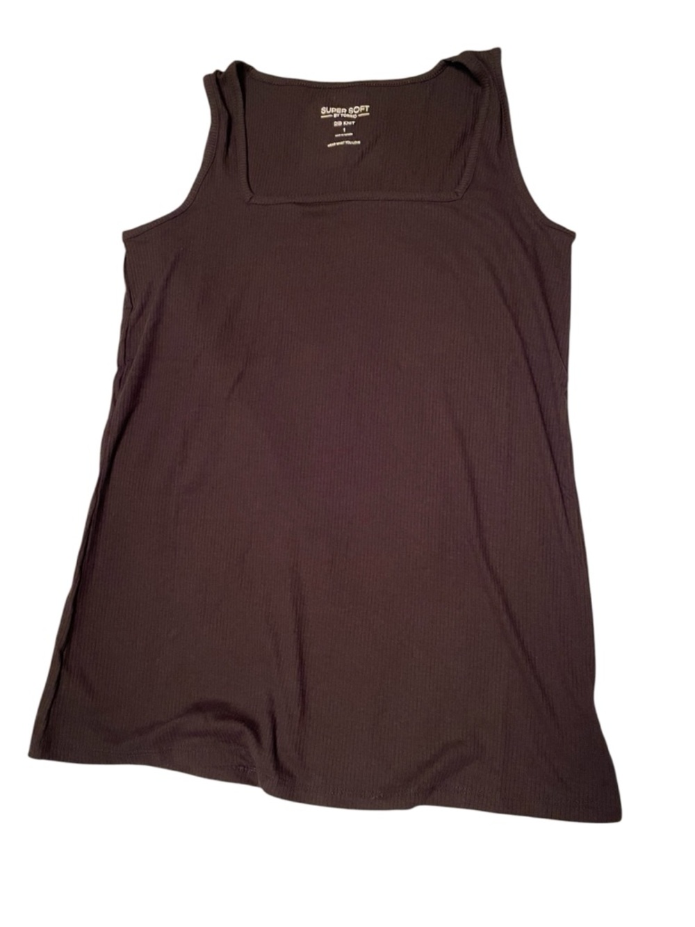 Torrid super soft ribbed tank square neck nwt 1x